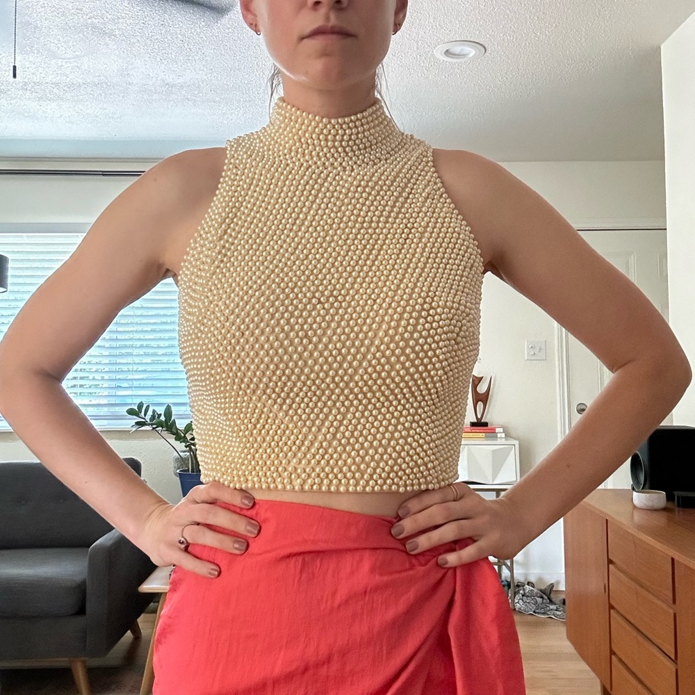 Vintage VIE by Victoria Royal beaded top